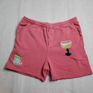Mr Eat Well Women's Miss Eat Well Sweat Shorts Pink Margarita Graphic Size XXL